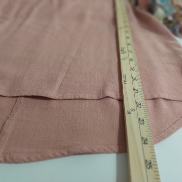 Umge USA   Floral Sleeve Pink Blouse S sz. - Picture 7 of 12